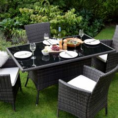 Greenfingers Moncafa 150cm Dining Table - Brown/Black
