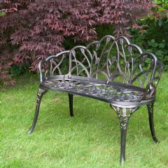 Ellister Regency Tulip 2 Seater Bench - Bronze