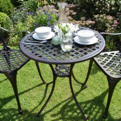 Ellister Regency 70cm Bistro Table - Bronze