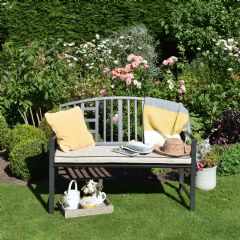 Ellister 2 Seater Bench - Black