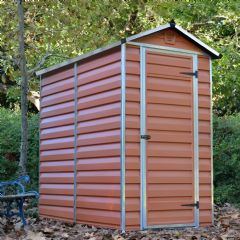Palram Skylight Shed - Amber - W4ft x D6ft
