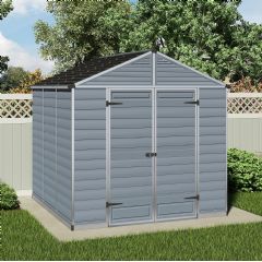 Palram Skylight Shed 8ft Range - Dark Grey