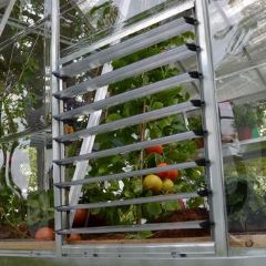 Palram Side Louver Greenhouse Window - Silver