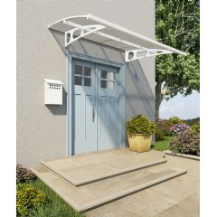 Palram Bordeaux 2230 Door Canopy - White Clear