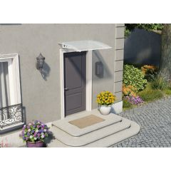 Palram Lyra 1350 White Twinwall Door Canopy