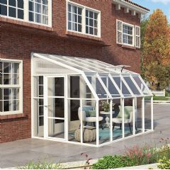 Palram Sun Room Conservatory Range - White - Polycarbonate Roof/Acrylic Glazing