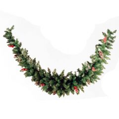 Kaemingk Sherwood Frosted Garland - 180cm