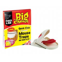 The Big Cheese Quick Click Mouse Trap - 2 Pack