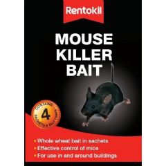 Rentokil Mouse Killer Bait - 4 Sachets