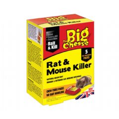 The Big Cheese Rat and Mouse Killer Bait Packs 5 x 40g Sachet
