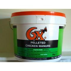 Organico 6x Odourless Pelletted Chicken Fertiliser 8kg