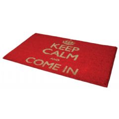JVL Keep Calm Door Mat - 70 x 40cm