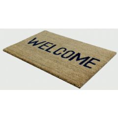 JVL Welcome Coir Door Mat - 60 x 33.5cm