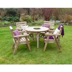 Zest4Leisure Abbey Round 4 Seater Dining Table