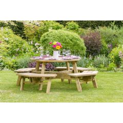 Zest 4 Leisure Alex Octagon Picnic Table