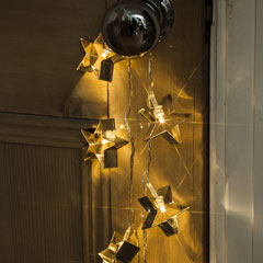 Noma Metal Star Pastry Cutter String LED Twinkle Lights 10 Warm White