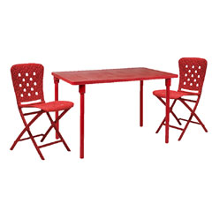 Europa Leisure Nardi 2 Seater Bistro Set - Red
