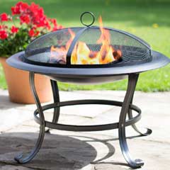 La Hacienda Boston Steel Firepit - 75cm Diameter