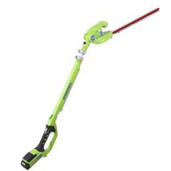 Greenworks 24V Long Reach Cordless Hedge Trimmer - 51cm