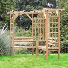 Zest 4 Leisure Winchester Pergola Corner Bench