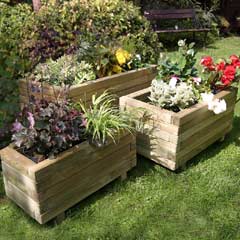 Zest 4 Leisure Gresford Wooden Planter - Set of 3