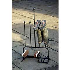 Poppyforge Boot Rack and Boot Scraper - 2 Pairs