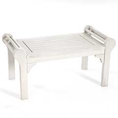 Greenhurst Lutyens Low Level 80cm Coffee Table - White