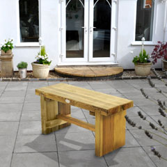 Forest Garden Double Sleeper 2 Seater Bench