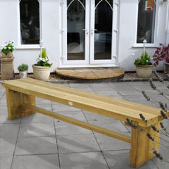 Forest Garden Double Sleeper 4 Seater Bench