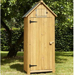Brundle Garden Tool Shed - Natural - W2.5ft x D1.5ft