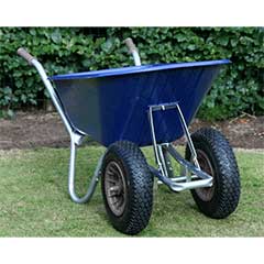 De Greef 100-120 Litre County Landscaper Wheelbarrow - 2 Wheel - Blue