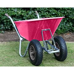 De Greef 100-120 Litre County Landscaper Wheelbarrow - 2 Wheel - Pink