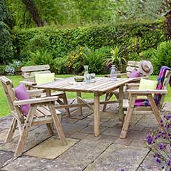 Zest 4 Leisure Abbey 4 Seater Dining Set