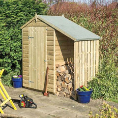 Rowlinson Oxford Shed - With Lean-To - W4ft x D3ft