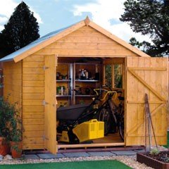Rowlinson Premier Shiplap Apex Shed - W6ft x D10ft