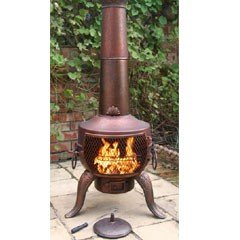 Gardeco Steel Chiminea Tia Design - 142cm