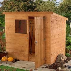 Mercia Shiplap OSB Pent Shed - W6ft x D4ft