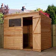 Mercia Overlap Pent Shed - W8ft x D6ft