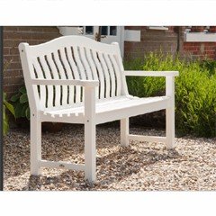 Alexander Rose 3 Seater Turnberry Bench - White