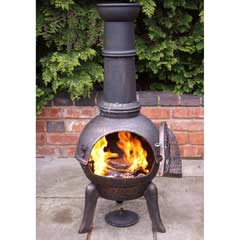 Gardeco Cast Iron Granada Chiminea - 112cm