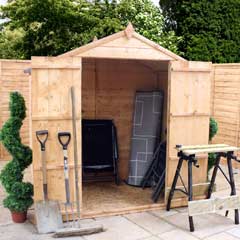 Mercia Modular Shiplap Apex Shed - No Windows - W6ft x D4ft