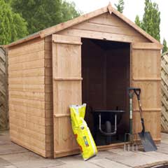 Mercia Modular Shiplap Apex Shed - No Windows - W7ft x D5ft