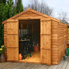Mercia Overlap Shed - No Windows - W8ft x D12ft
