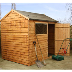 Mercia Overlap Reverse Apex Shed - W8ft x D6ft