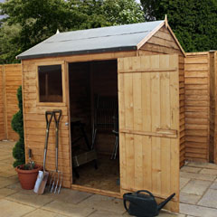 Mercia Overlap Reverse Apex Shed - W6ft x D6ft
