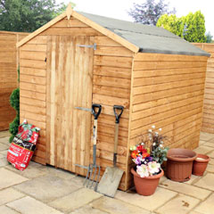 Mercia Overlap Apex Shed - No Windows - W6ft x D8ft