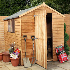 Mercia Overlap Apex Shed - W6ft x D8ft