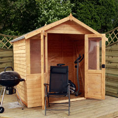 Mercia Overlap Traditional Summerhouse Summerhouse - W7ft x D5ft