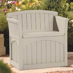 Suncast Patio Resin Storage Seat