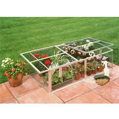 Halls Aluminium Cold Frame - W4ft x D2ft - Horticultural Glass